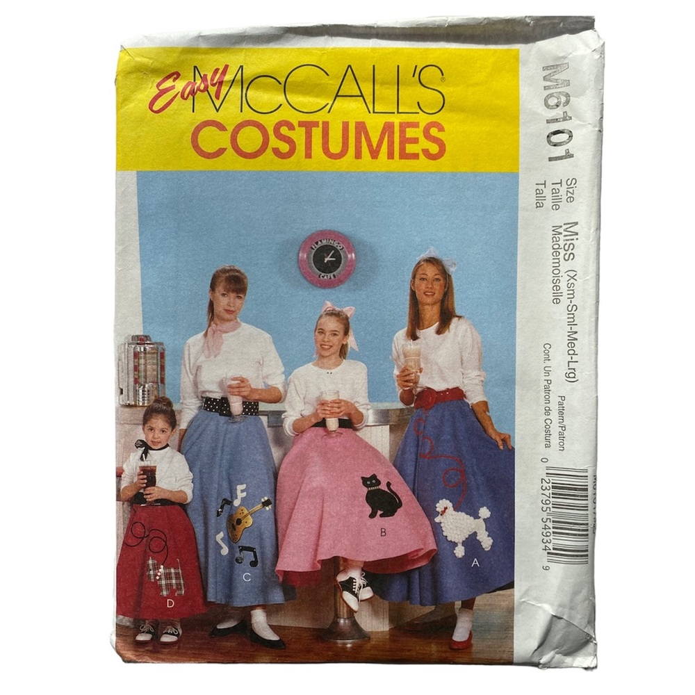 🪡 McCall’s Costume Sewing Pattern 6101 (Miss)
